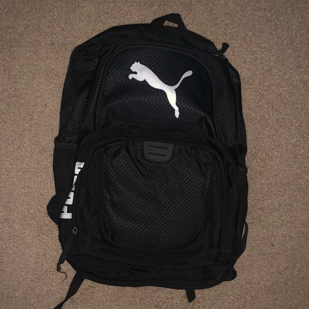 black puma backpack